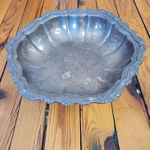 Vintage silver plated pedestal bowl